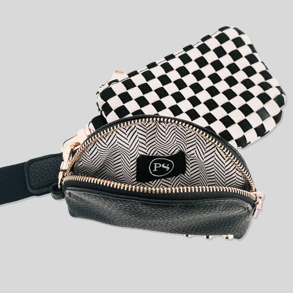 Woven Dual Pouch Wristlet