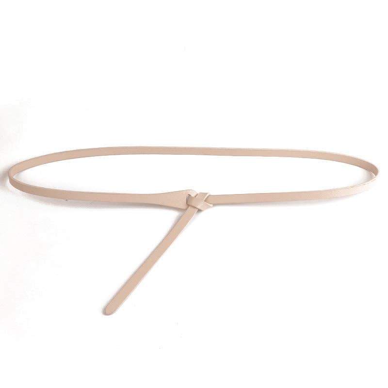 Skinny Vegan Leather Belt