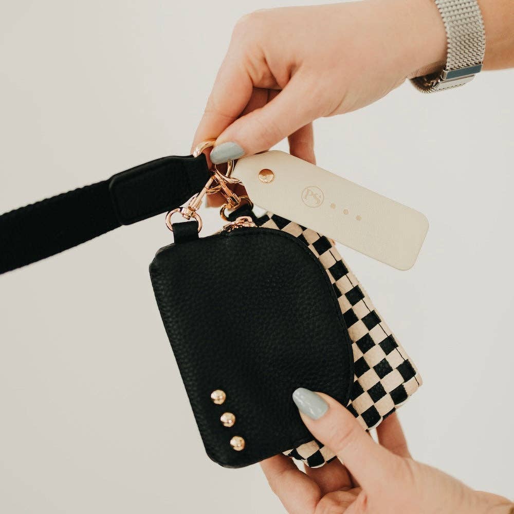 Woven Dual Pouch Wristlet