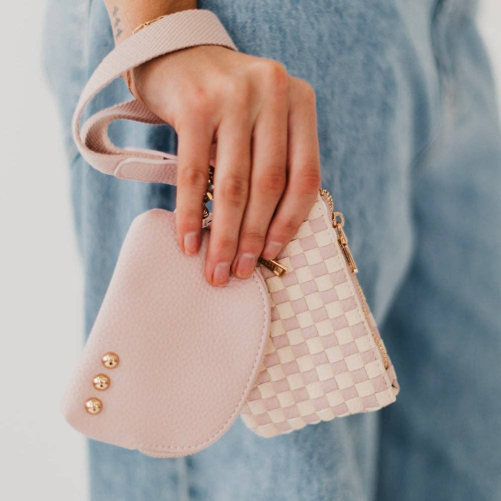 Woven Dual Pouch Wristlet