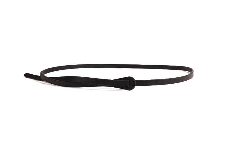 Skinny Vegan Leather Belt