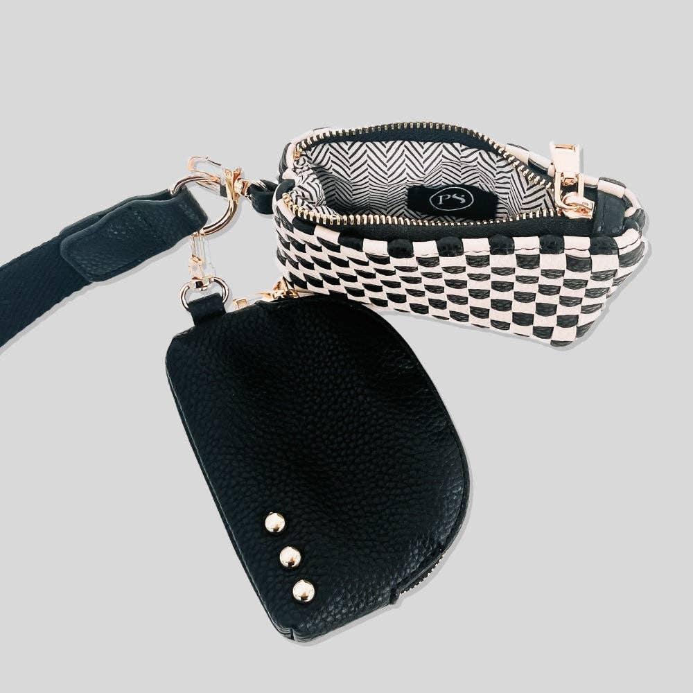 Woven Dual Pouch Wristlet