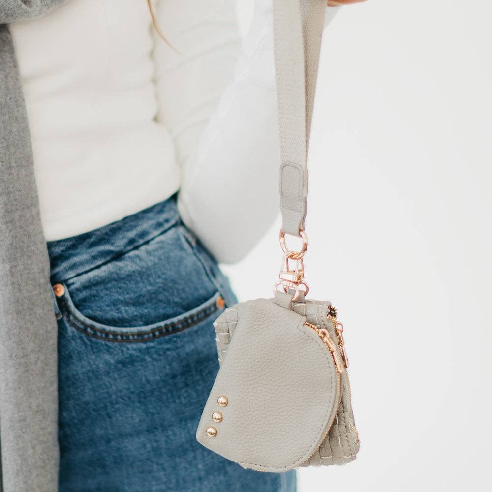 Woven Dual Pouch Wristlet