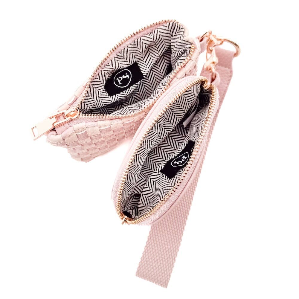 Woven Dual Pouch Wristlet