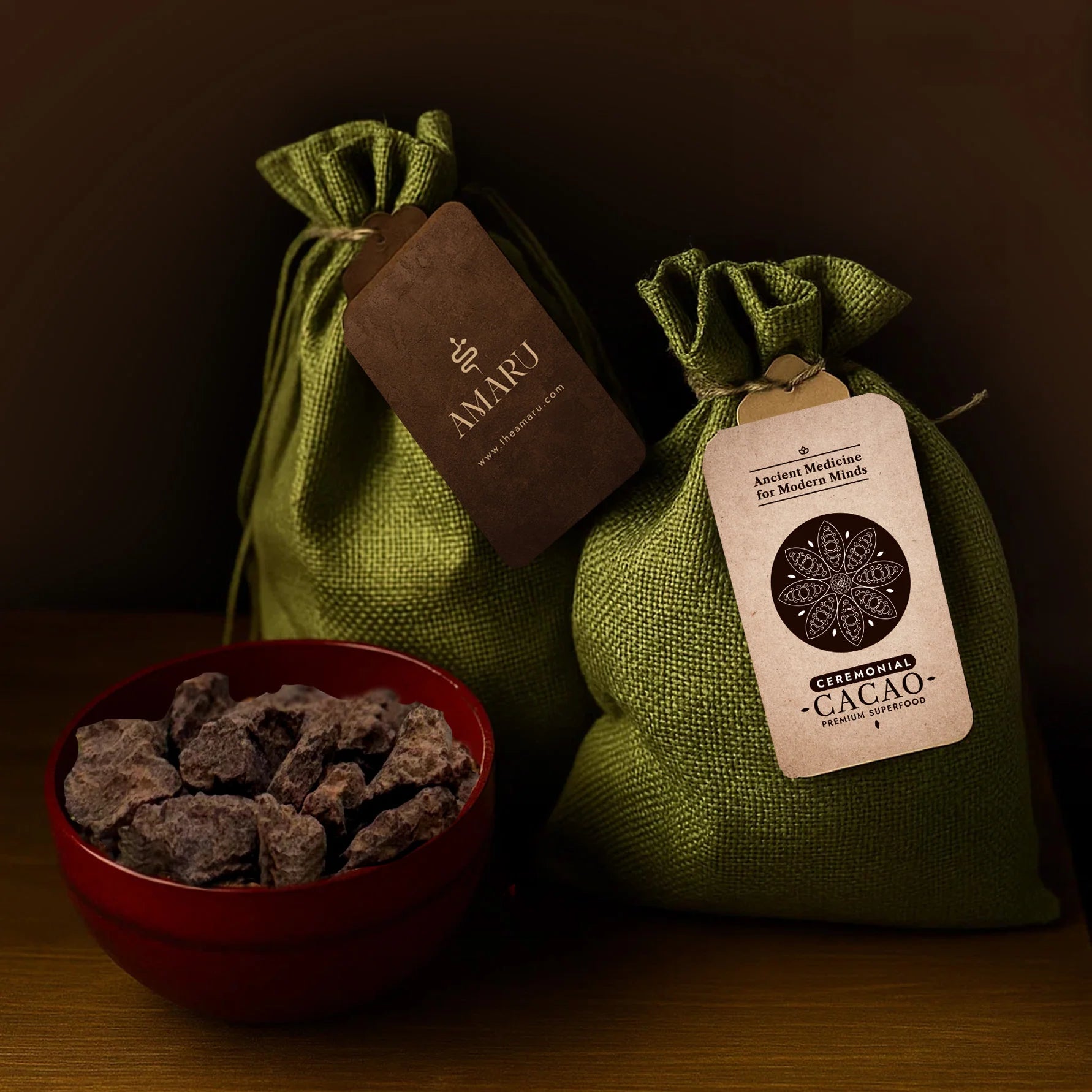 Ceremonial Cacao in pouches - brick 12oz