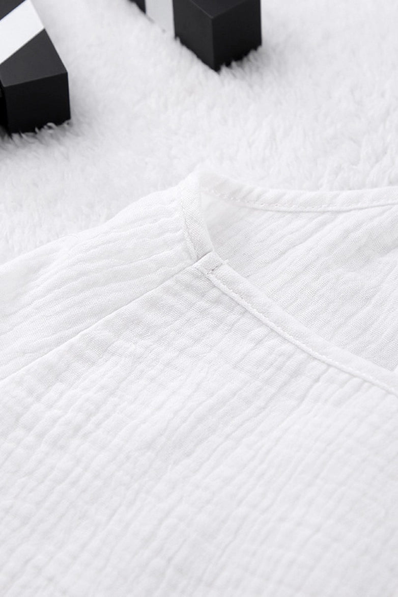 Cotton Pajama Set White