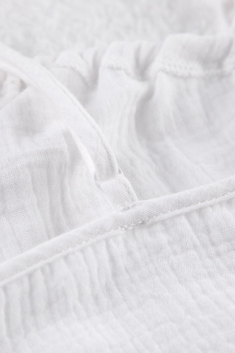 Cotton Pajama Set White