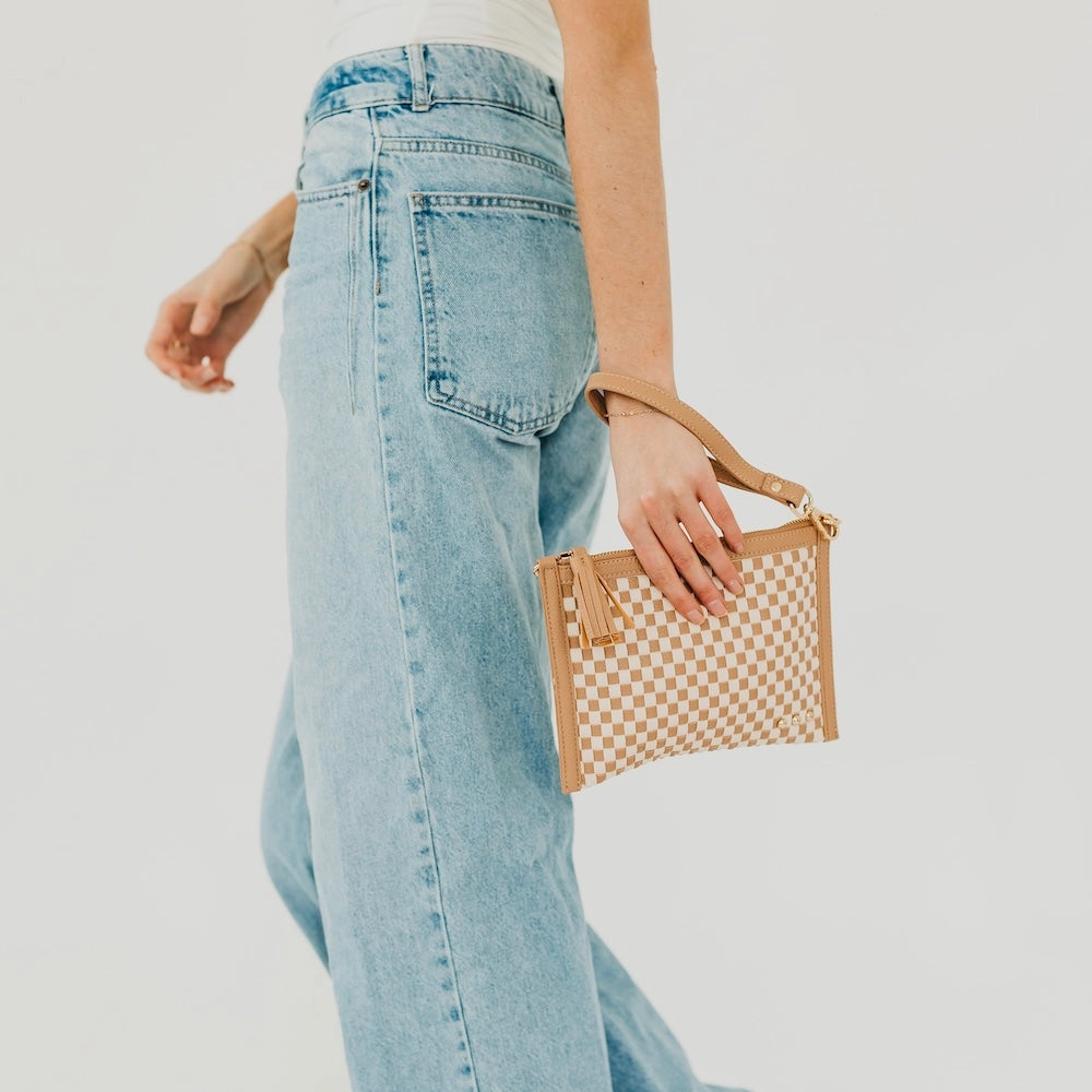 Woven Crossbody and Clutch Bag