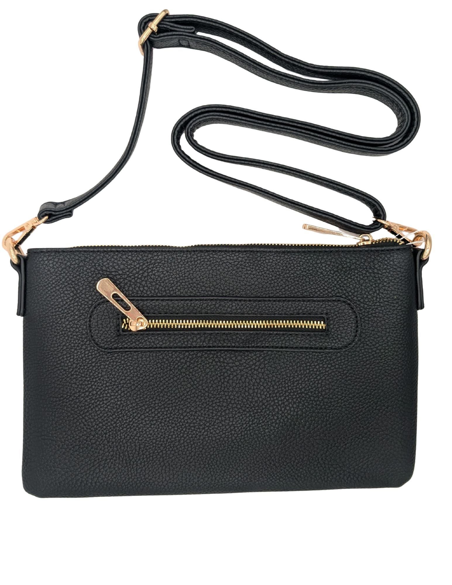 Wristlet Clutch/Crossbody Vegan Leather