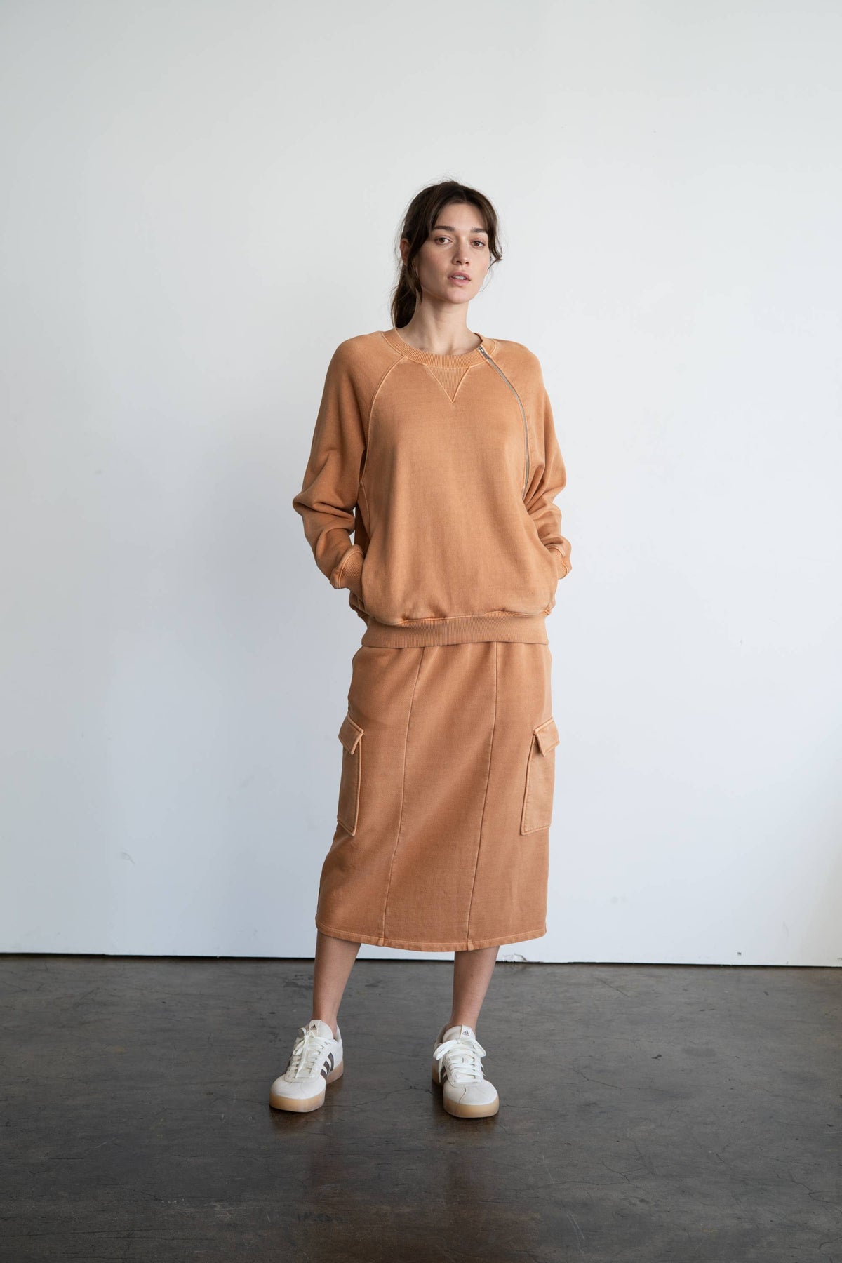 CARGO POCKET MIDI SKIRT