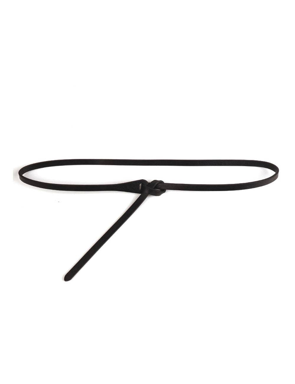Skinny Vegan Leather Belt
