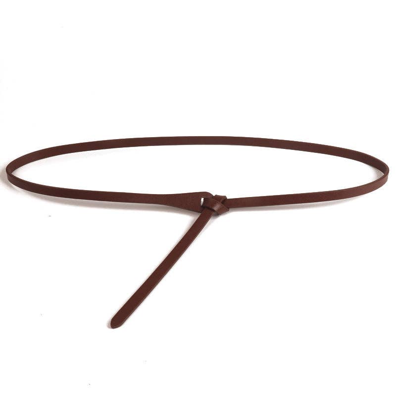 Skinny Vegan Leather Belt
