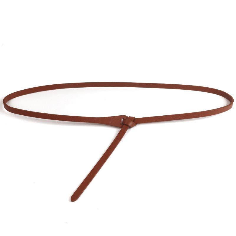 Skinny Vegan Leather Belt