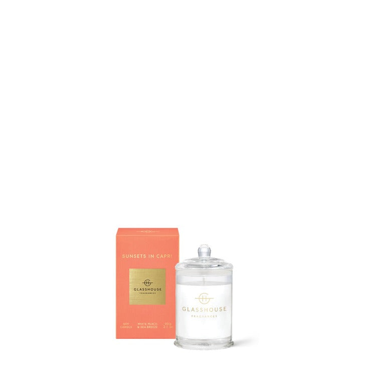 Glass Candle Sunsets In Capri 2.1oz