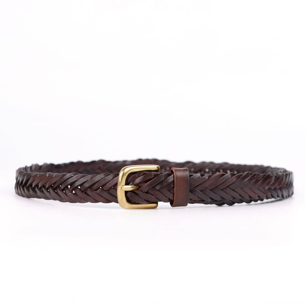 Woven Adjustable Leather Belt
