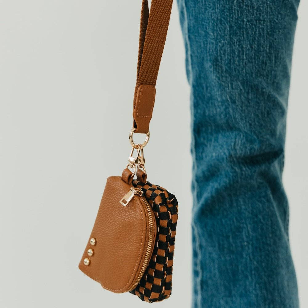 Woven Dual Pouch Wristlet
