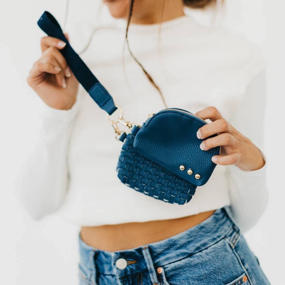 Woven Dual Pouch Wristlet