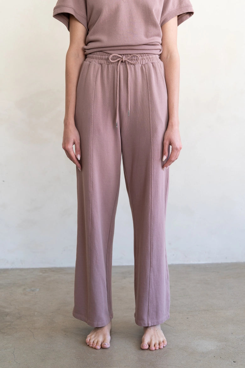 Wide Leg Drawstring Pants 100% cotton