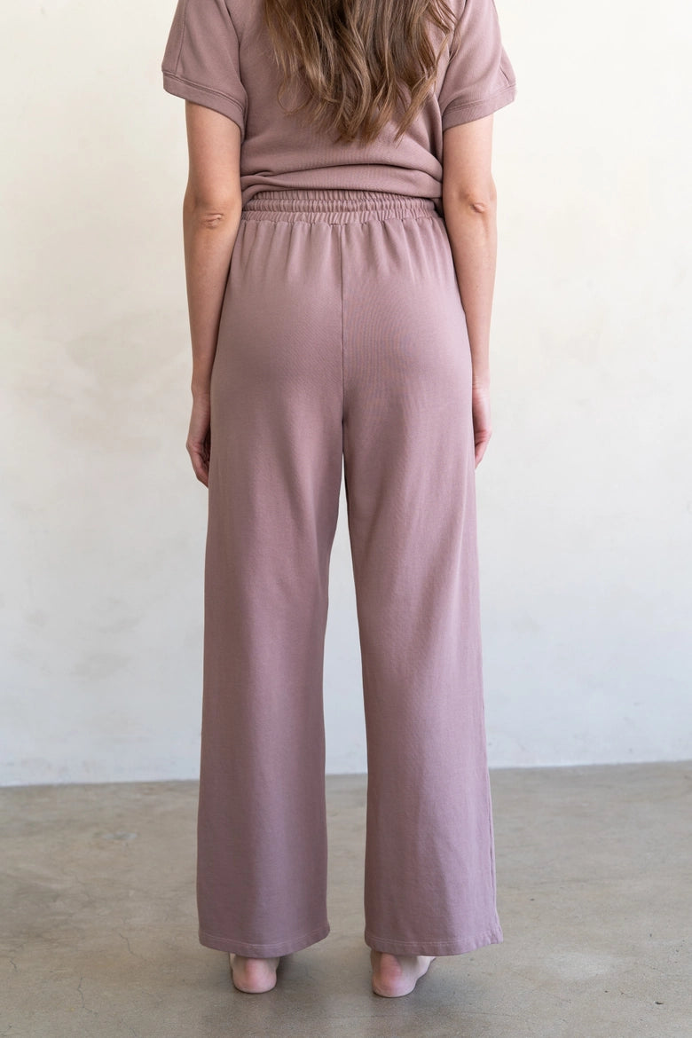 Wide Leg Drawstring Pants 100% cotton