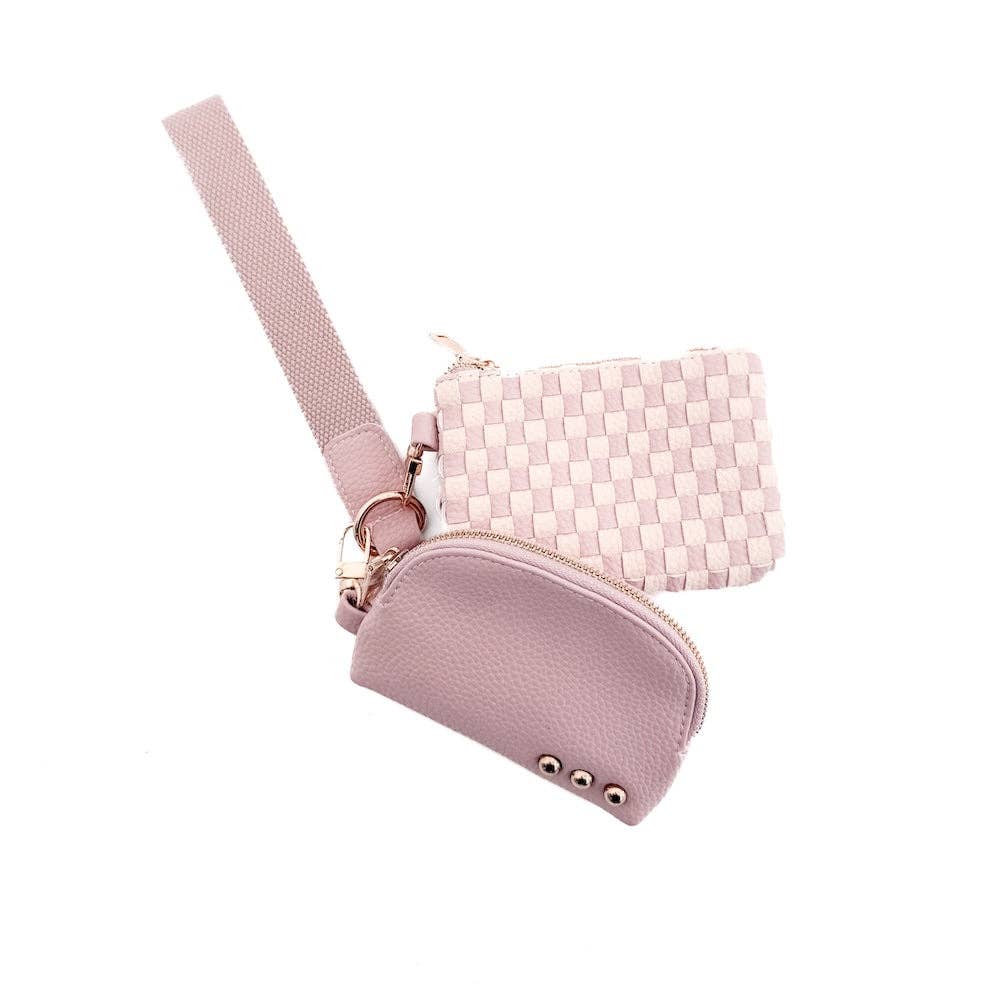 Woven Dual Pouch Wristlet