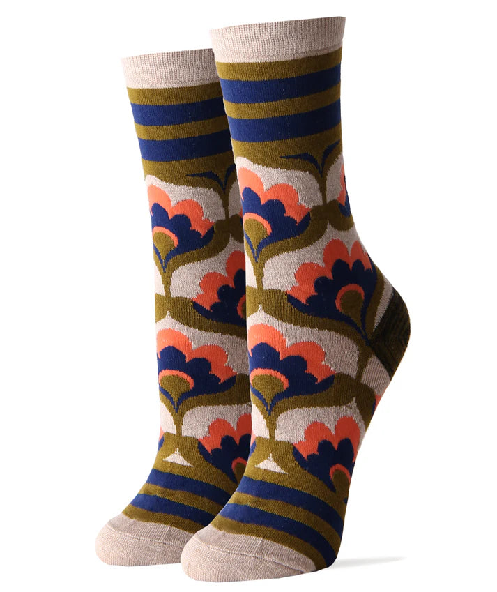 Bamboo Socks Crew- Figueroa St -Women